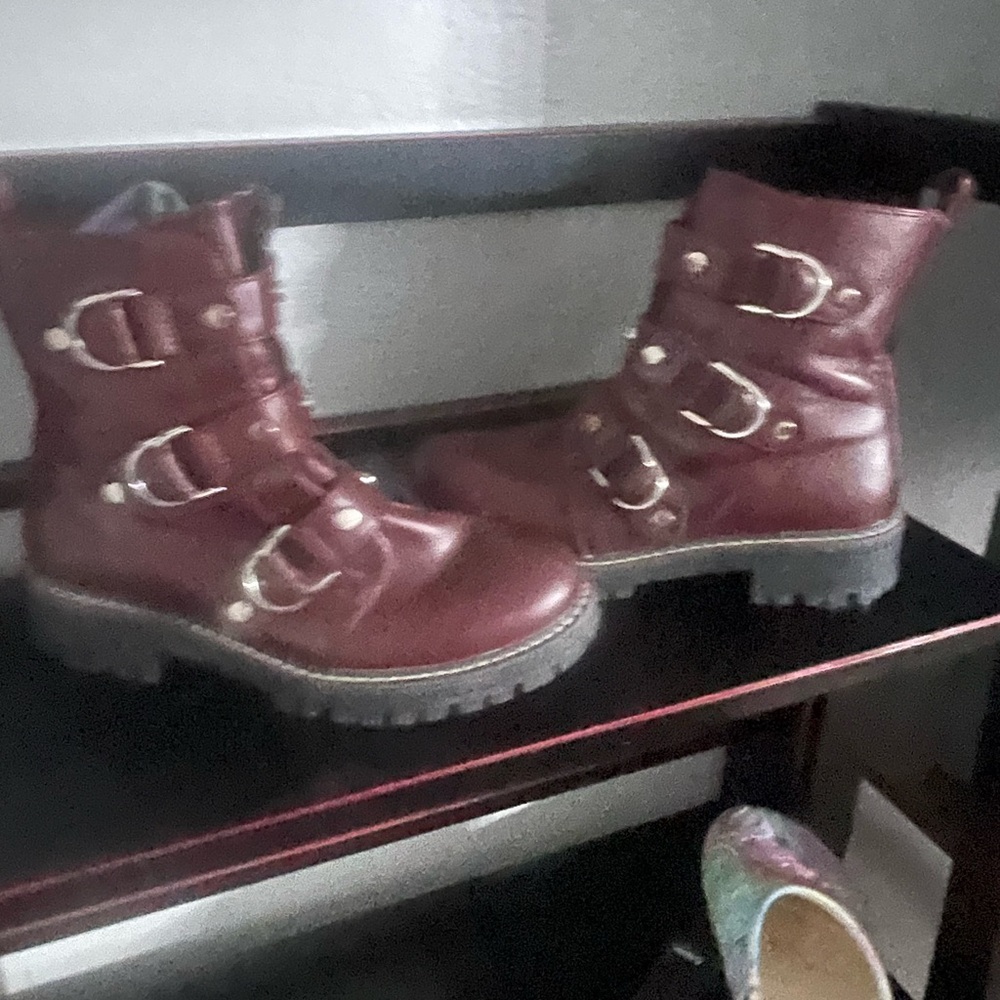 Women's Burgundy Ankle Boots